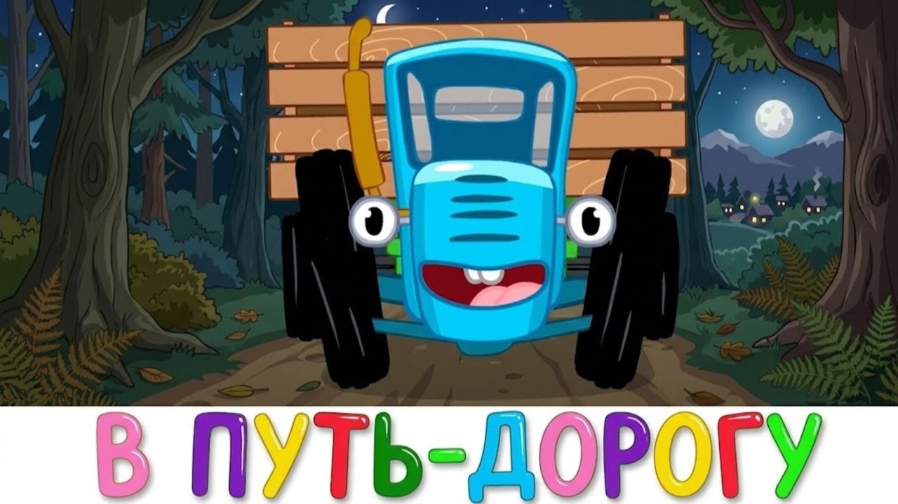 СИНИЙ ТРАКТОР  САМЫЙ ВКЛЮЧАЕМЫЙ МУЛЬТИК ДЛЯ ДЕТЕЙ ДО 3 ЛЕТ ПЕСНИ МАШИНКИ ОБУЧЕНИЕ  ДЕТЯМ
