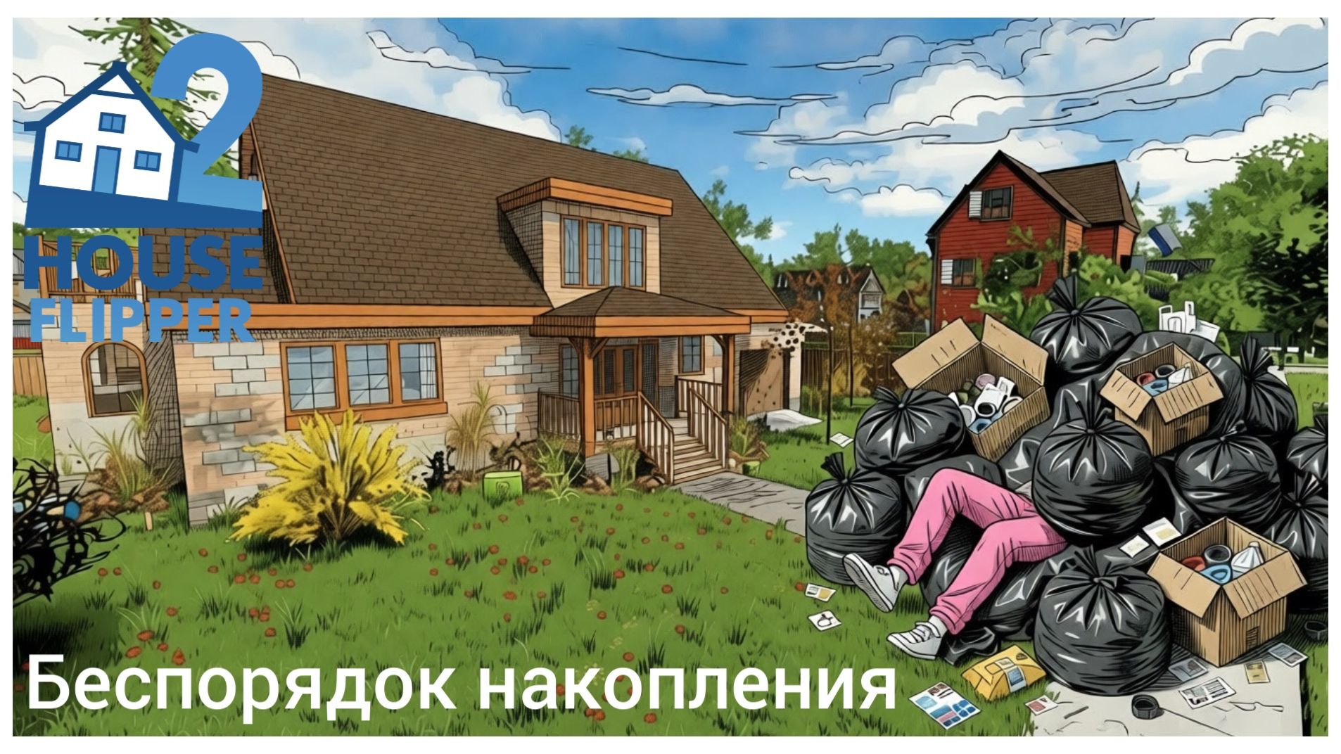 Беспорядок накопления #1 - House Flipper 2 (no commentary)