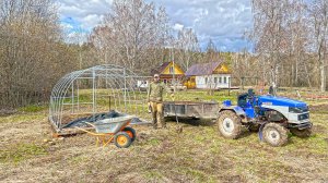 Задумка воплощается в жизнь! Неправильная теплица на неправильном месте обрела кирпичный пол