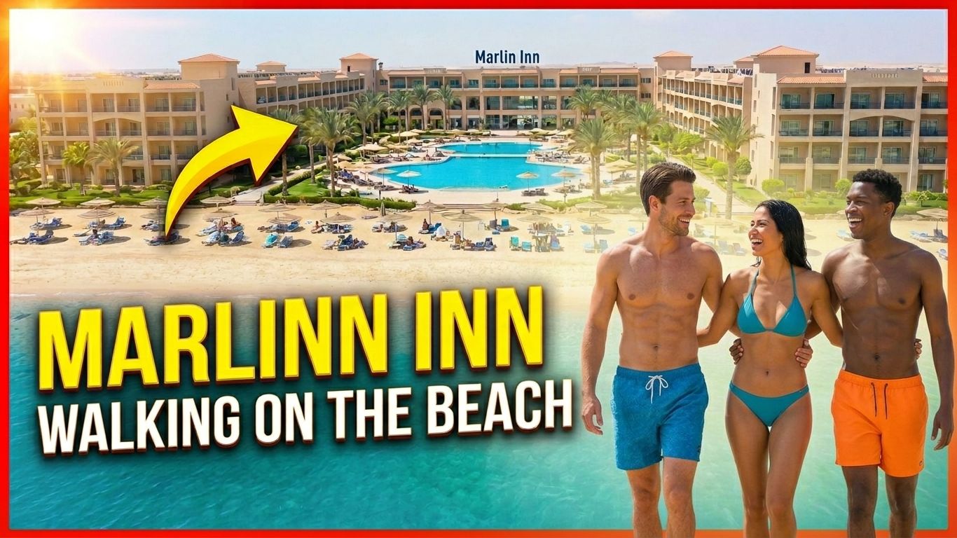 МАРЛИНН ИНН,  MARLIN INN, ПРОГУЛКА ПО ПЛЯЖУ. ХУРГАДА ЕГИПЕТ
