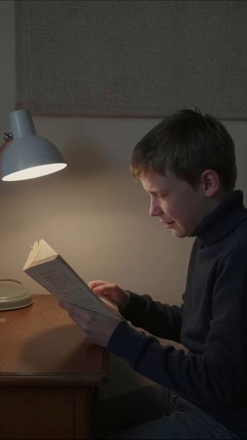 Чтение в тишине: история юного читателя #чтение #дети