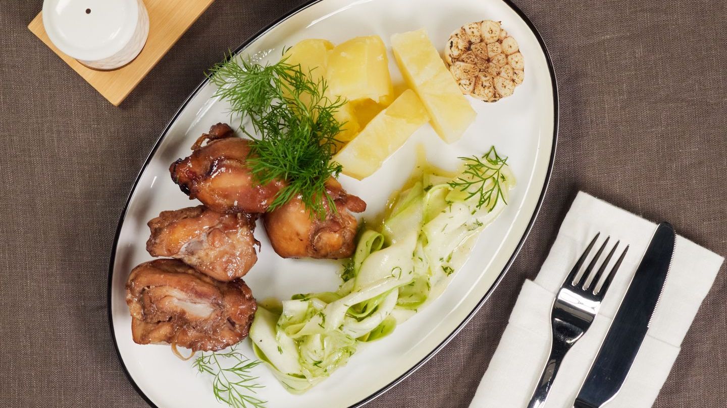 Кабачки, маринованные с чесноком