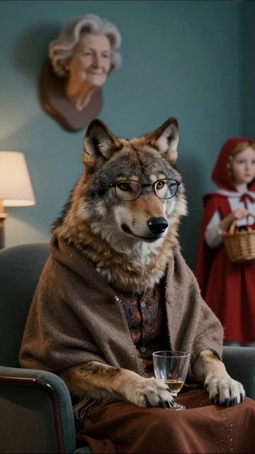 Волк в очках: Секреты Красной Шапочки #краснаяшапочка #сказка