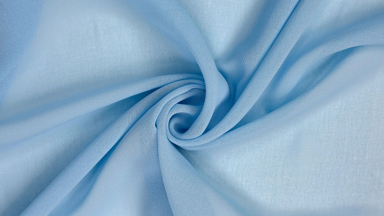 Шифон голубой