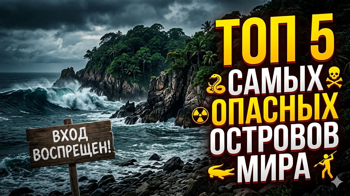 5 САМЫХ ОПАСНЫХ ОСТРОВОВ МИРА: Места, откуда нет возврата