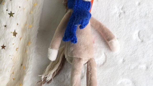 Мягкая игрушка-брелок Коняшка Игогошка в синем шарфике, 12 см, 2601/12C