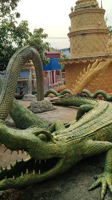 В Буддийском храме в Камбодже.