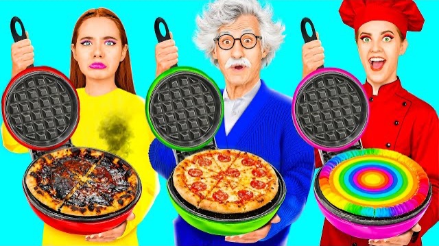 Кулинарный Челлендж: Я Против Дедушки | Забавные Лайфхаки с Едой Кулинарный Челлендж: Я Против Дедушки | Забавные Лайфхаки с Едой