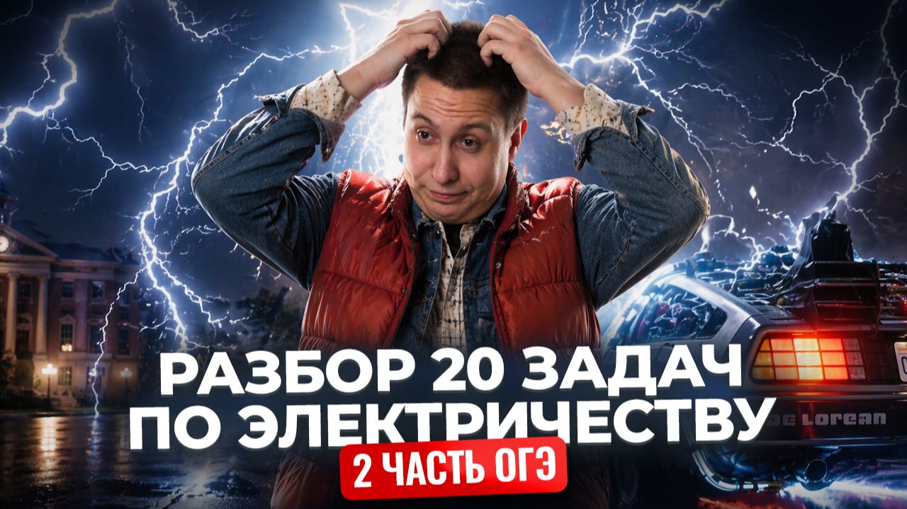 Решаем 20 задач по электричеству из второй части ОГЭ по физике | Физика ОГЭ | Умскул