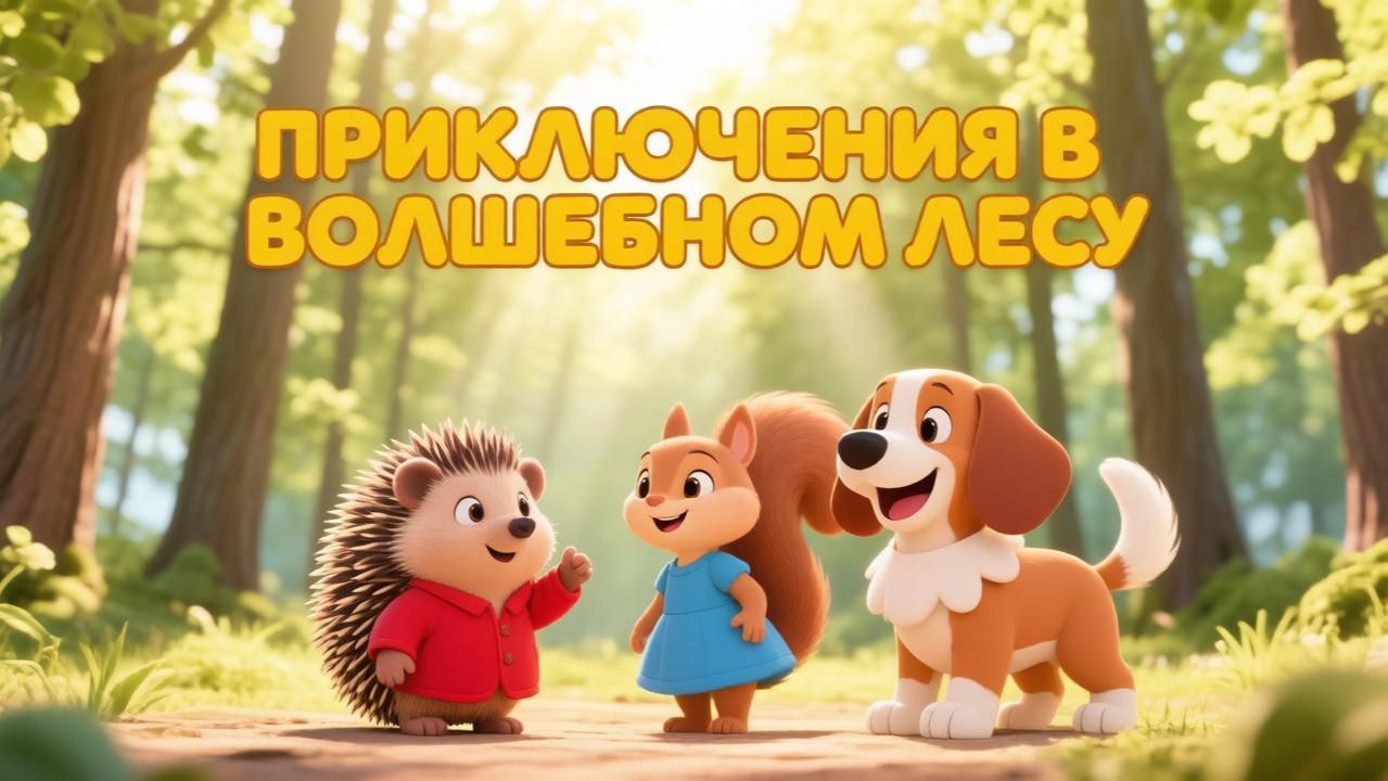 Приключения  ёжика Пыха в волшебном лесу.  Сказка для детей. Сказка на ночь.