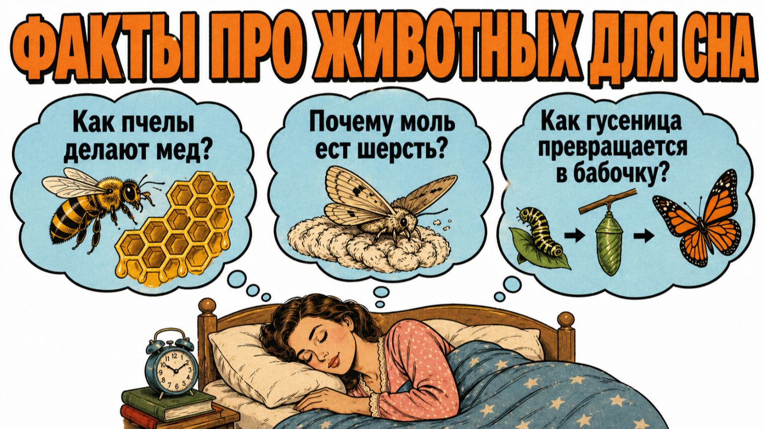 Мир животных перед сном: 30 фактов, которые успокоят ваш разум и помогут расслабиться