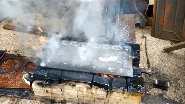 Чугунная печная плита НЕ лопнула! Испытание печного настила Бежецк