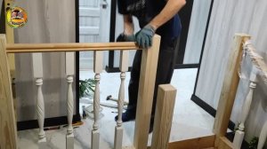 Как установить балясины, продолжаю установку
