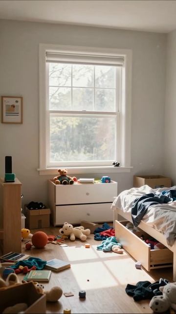 Как привести в порядок детскую комнату #уборка #декор