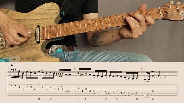 Урок игры в стиле кантри - быстрые пассажи с открытыми струнами.