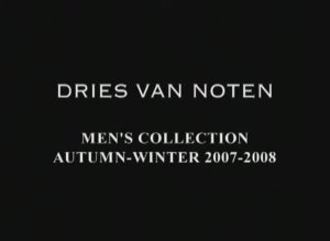 Показ мужской коллекции Dries Van Noten осень-зима 2007-2008 (без звука)