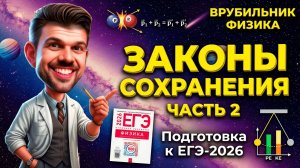 Тема 4 Законы сохранения ЕГЭ 2026 Физика разбор заданий 2 части