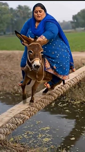 Упала с осла...