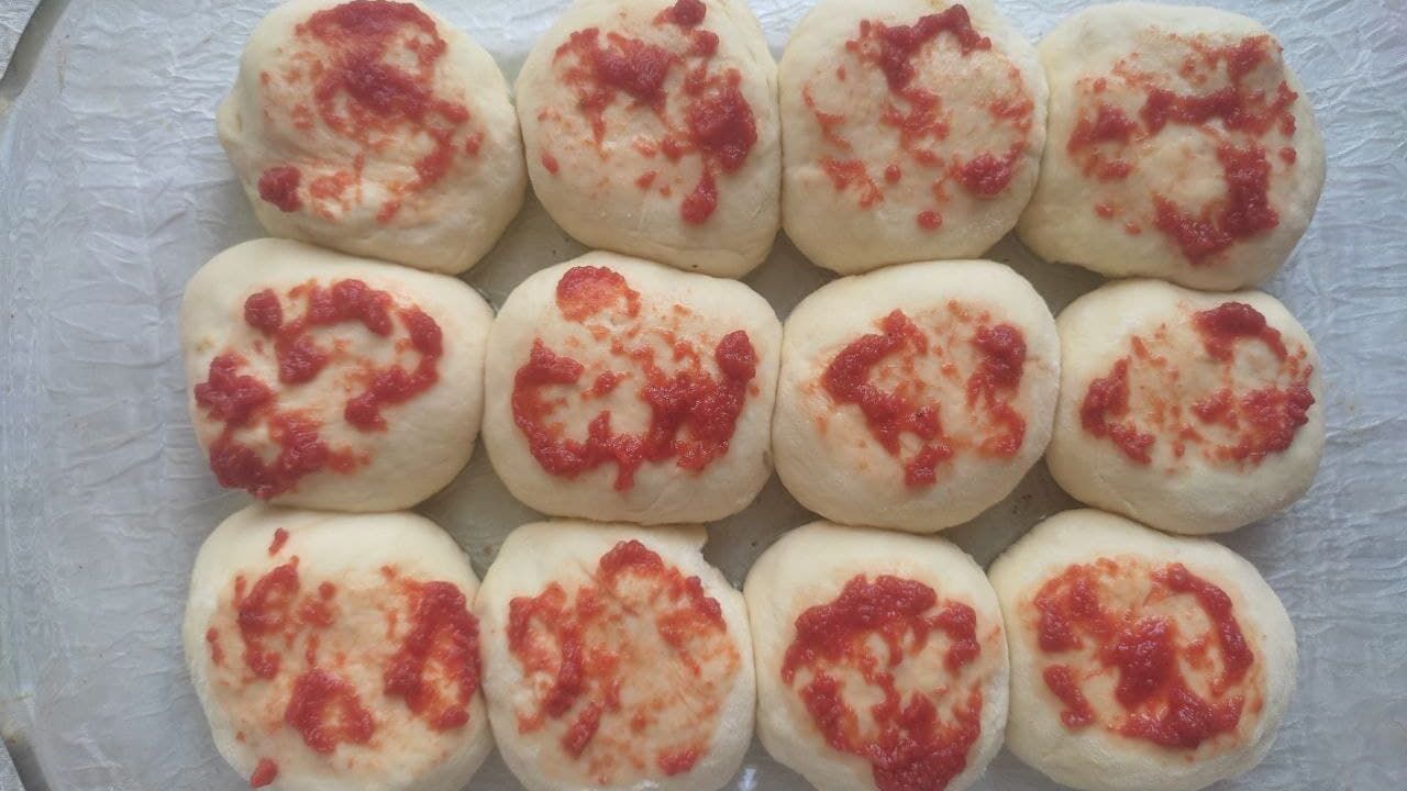 Необычная фокачча из шариков с начинкой