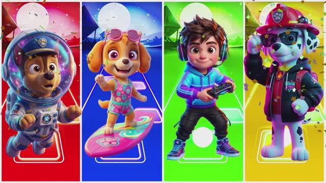 🔥 4 РАЙДЕРА против НЕВОЗМОЖНОГО! 🐶 Битва под музыку TheFatRat в Плитках Музыки ЭДМ Раш! 🎹