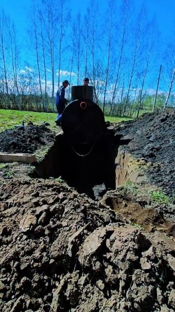Монтаж станции биологической очистки Диамант 4 в пригороде г. Бронницы👍🚽👌