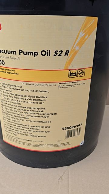 Shell Vacuum Pump Oil S2 R 100 20л