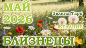 БЛИЗНЕЦЫ | ТАРО прогноз на МАЙ 2026 года | Желание | Расклад таро