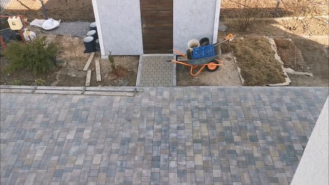 Сад в марте и апреле 2026г. Видео сверху. Восток Ленинградской области