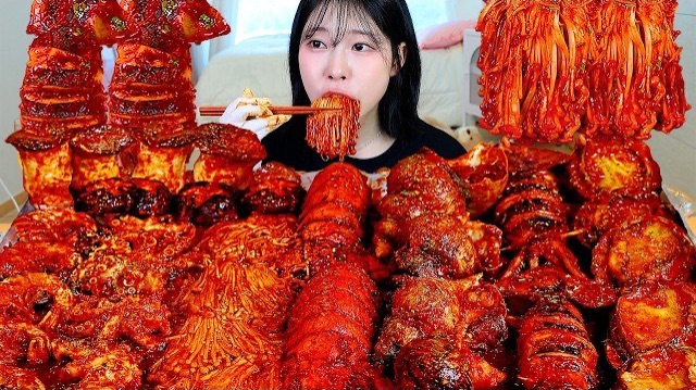 АСМР ЕДА КОРЕЯ | МУКБАНГ | ОСТРЫЕ МОРЕПРОДУКТЫ | ГРИБЫ | ОМАРЫ | КРЕВЕТКИ | КАЛЬМАРЫ