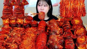 АСМР ЕДА КОРЕЯ | МУКБАНГ | ОСТРЫЕ МОРЕПРОДУКТЫ | ГРИБЫ | ОМАРЫ | КРЕВЕТКИ | КАЛЬМАРЫ