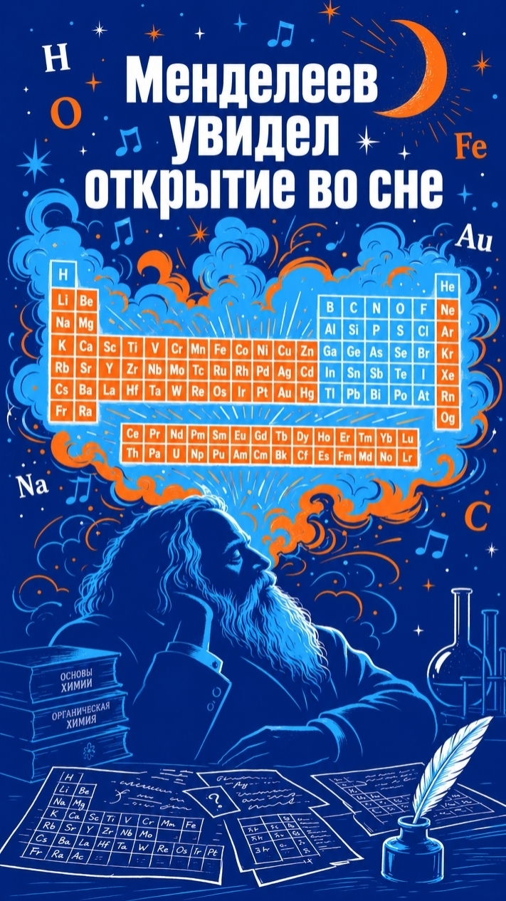 Менделеев увидел открытие во сне
