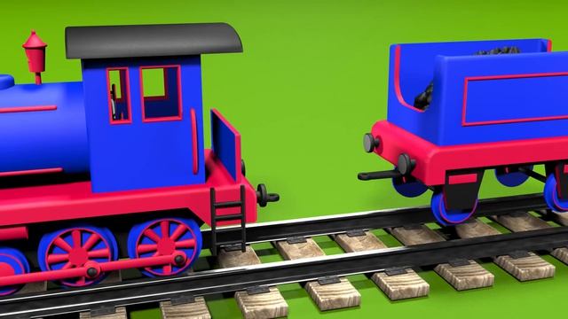 🍿 Развивающий мультик для мальчиков. Конструктор: собираем паровоз