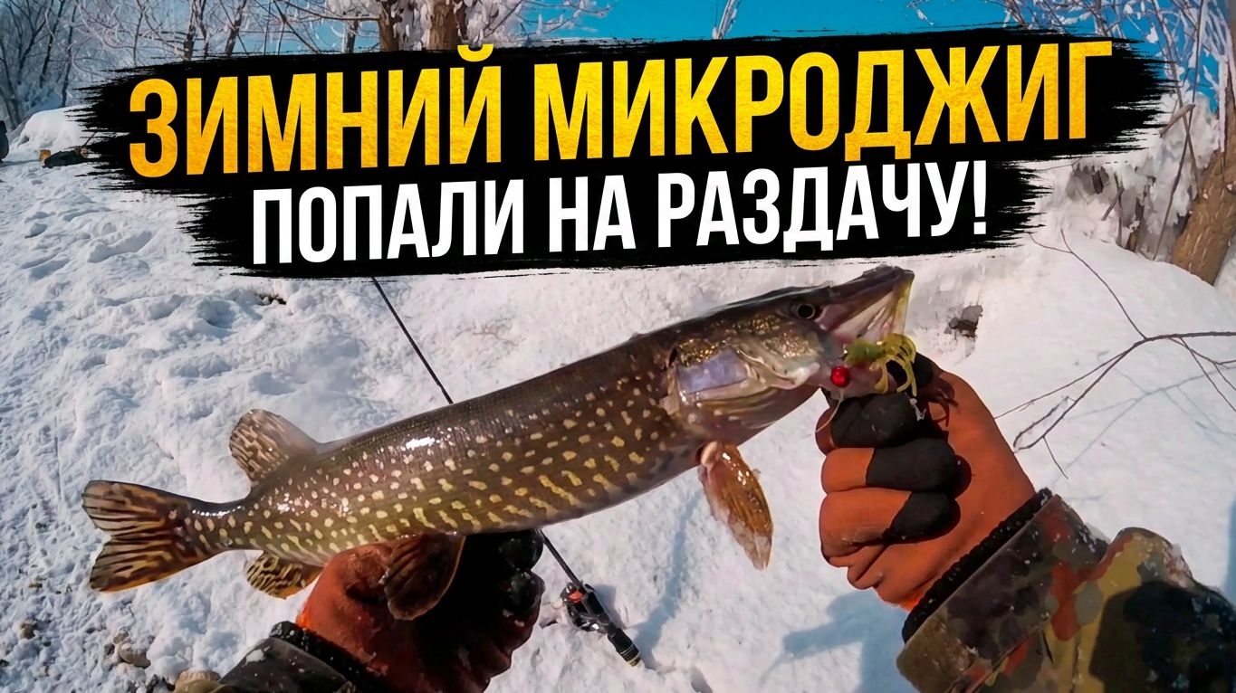 👉 🎣 ПОПАЛИ НА РАЗДАЧУ! Зимний микроджиг на секретной реке