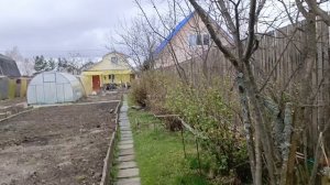 29.04.26. Проверила растишки на даче. Внучек приезжал.