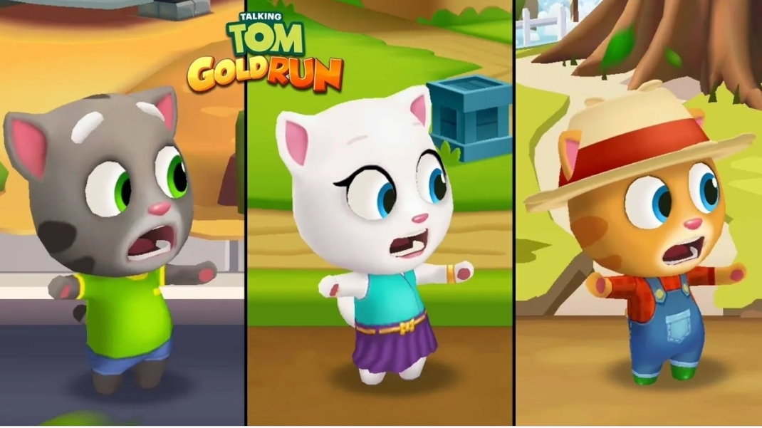 Говорящий Том бег за золотом, гонка на время, герои. Сборник. новая серия.Бегите, прыгайте и мчитесь