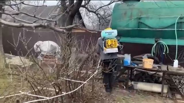 Бензиновый опрыскиватель. Испытание