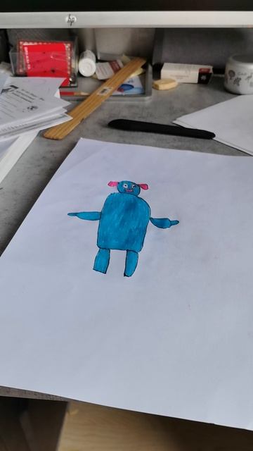 Я нарисовал Пибби из мультика обучения с Пибби