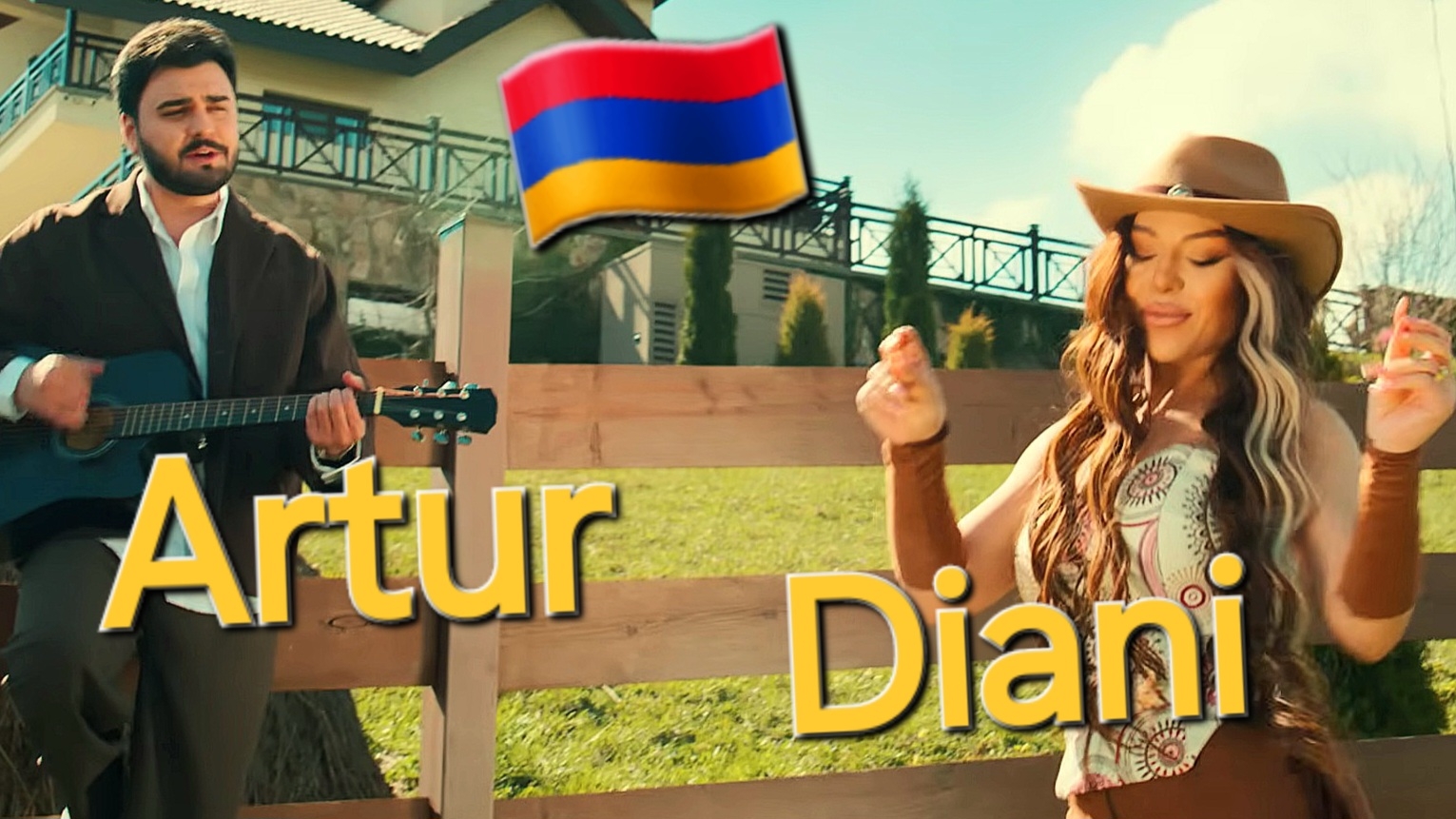 Армянские Песни 🇦🇲 Artur Arakelyan & Diana Harutyunyan - Uxix Mi Tari