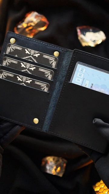 Обложка-картхолдер Дракон Рейвен Обсидиан