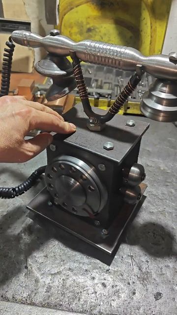 Ретро телефон из железа,сделано в Тюмени