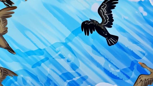 Сказка Ворона и Гуси на корякском языке