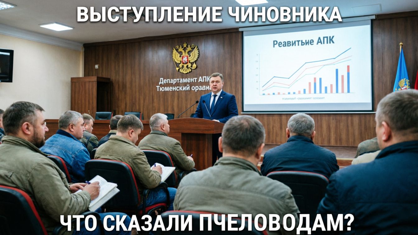 Господдержка пчеловодства в Тюменской области: что дают и как получить? Выступление замглавы АПК 🐝