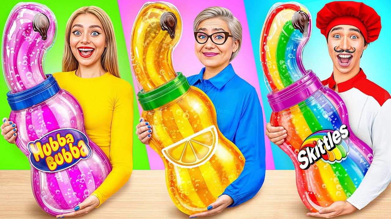 Кулинарный Челлендж# Я против Бабушки # Смешные Ситуации и Неудачи от Jelly DO Challenge