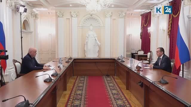 Цивилев и Кондратьев обсудили восстановление энергетики после пожара в Туапсе