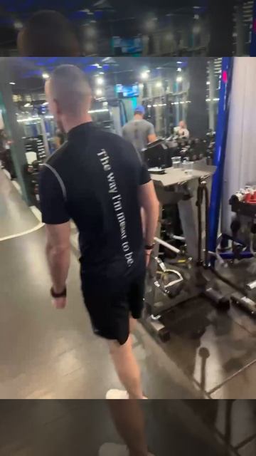 Лерчек в спортзале после 4-го курса химиотерапии