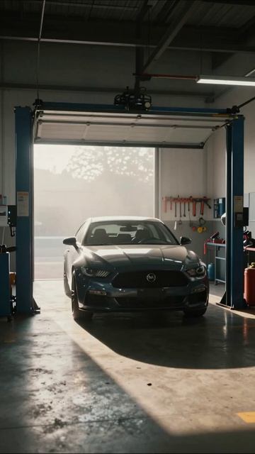 Восхитительный авто в гараже: время тюнинга! #автомобили #гараж #тюнинг