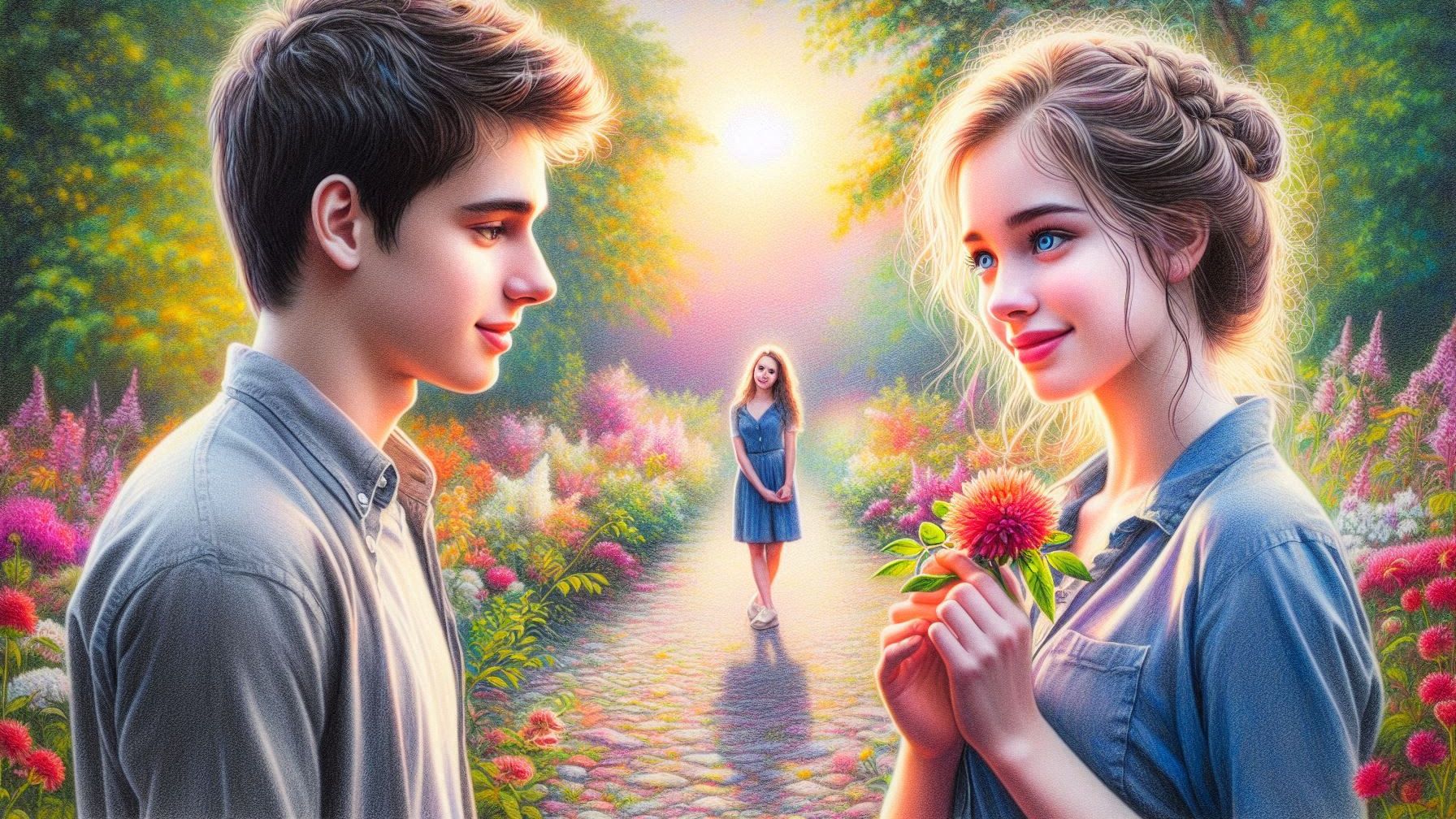 Она и он на трепетной волне…   Второй вариант  Автор текста  Валерий Столыпин