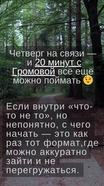 20 минут с Громовой