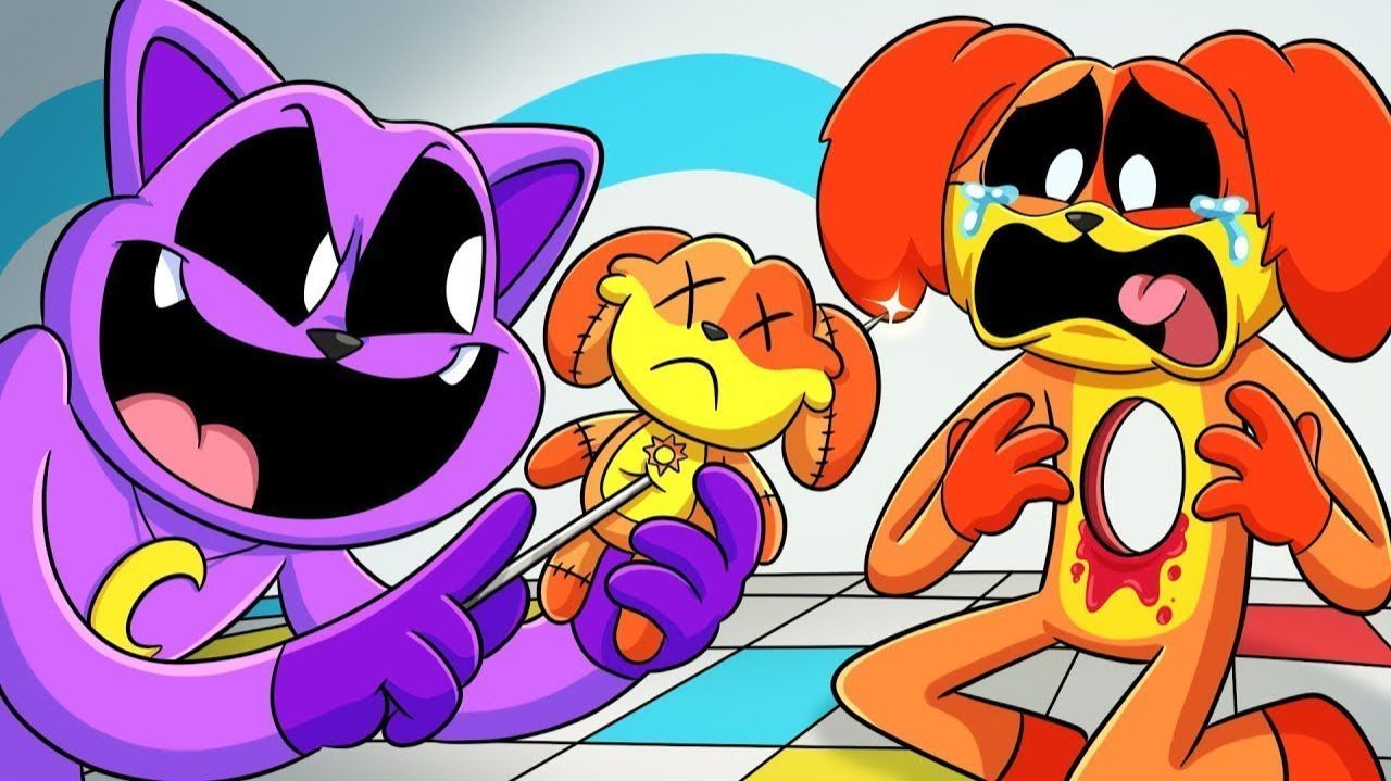 КОТ ДРЕМОТ - ТАНЦЫ С КУКЛОЙ ВУДУ!   Poppy Playtime 3 - Анимации на русском