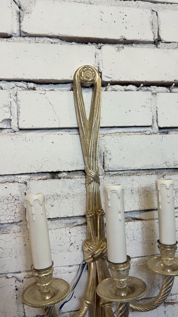 Старинное бра с тремя рожками в стиле неоклассика 20821